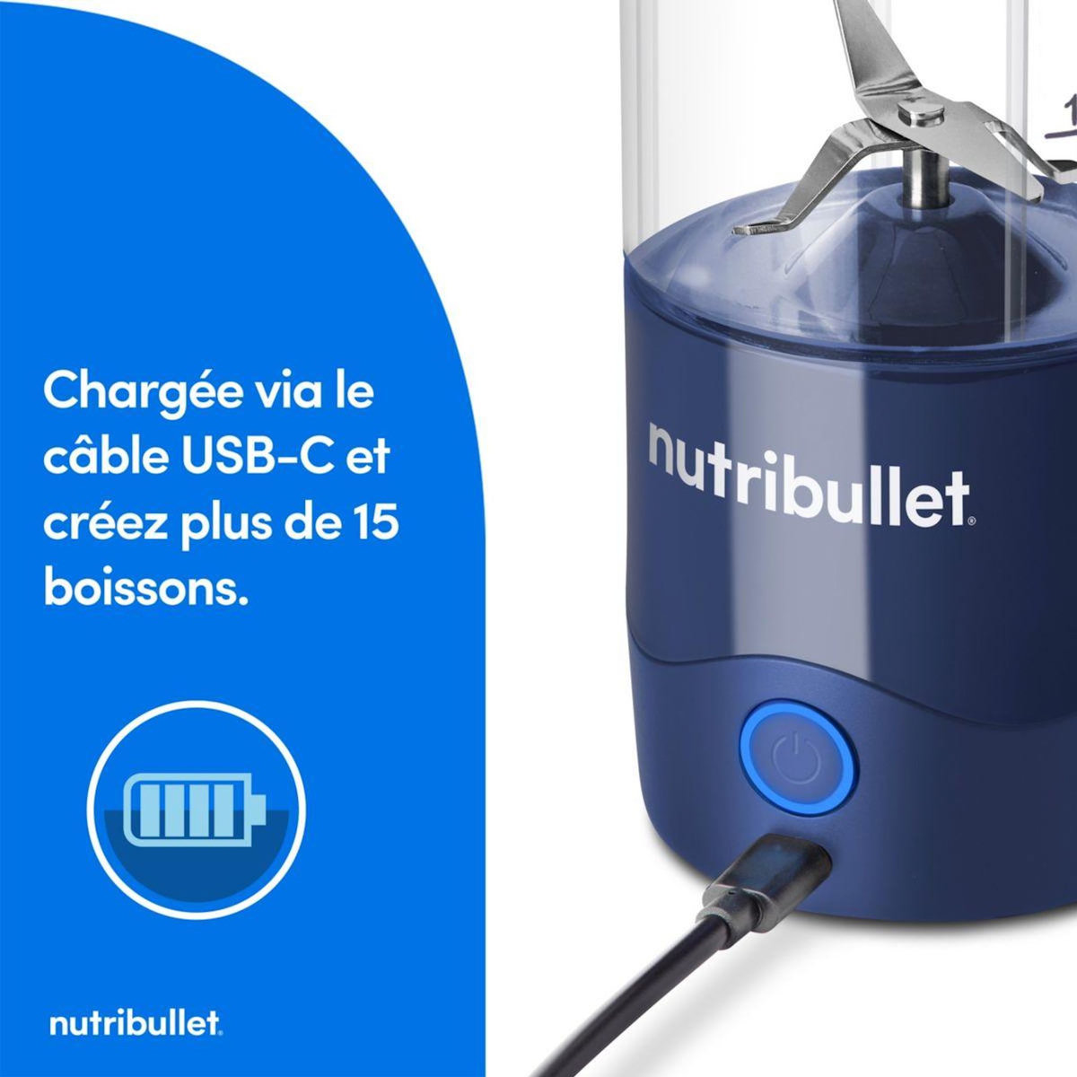 nutribullet Blender NBP003NBL Portable bleu