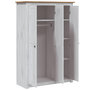 Voir la diapositive 5 : VIDAXL Garde-robe 3 portes Blanc 118x50x171,5cm Pin Assortiment Panama