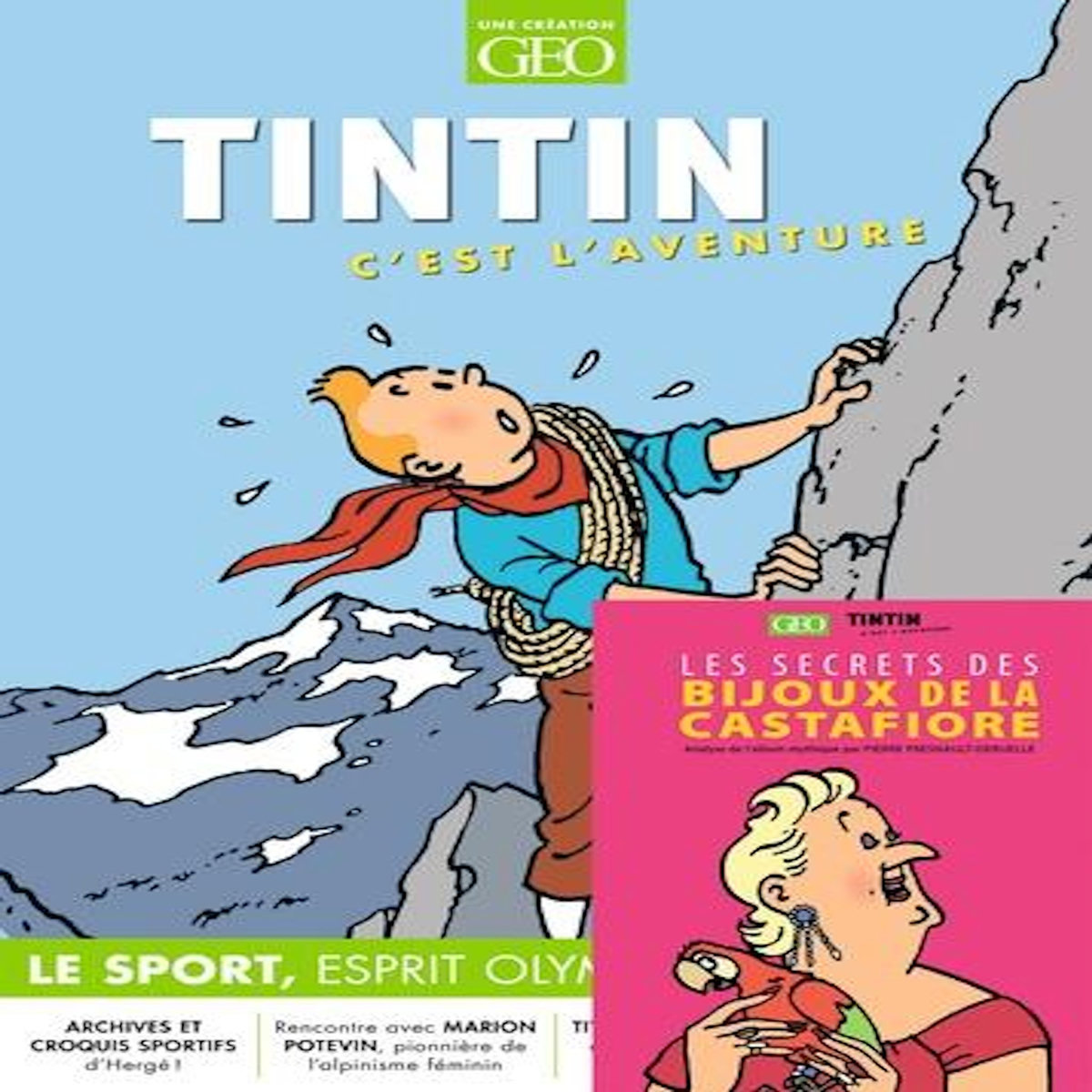 TINTIN C'EST L'AVENTURE N° 20, JUIN-AOUT 2024 : LE SPORT. AVEC LE LIVRE COLLECTOR LES SECRETS DES BIJOUX DE LA CASTAFIORE, Léost Claire