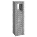 VIDAXL Poteau a panier de gabion 50x50x180 cm Fer
