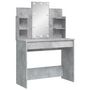 Voir la diapositive 3 : VIDAXL Coiffeuse avec lumieres LED gris beton 96x40x142 cm