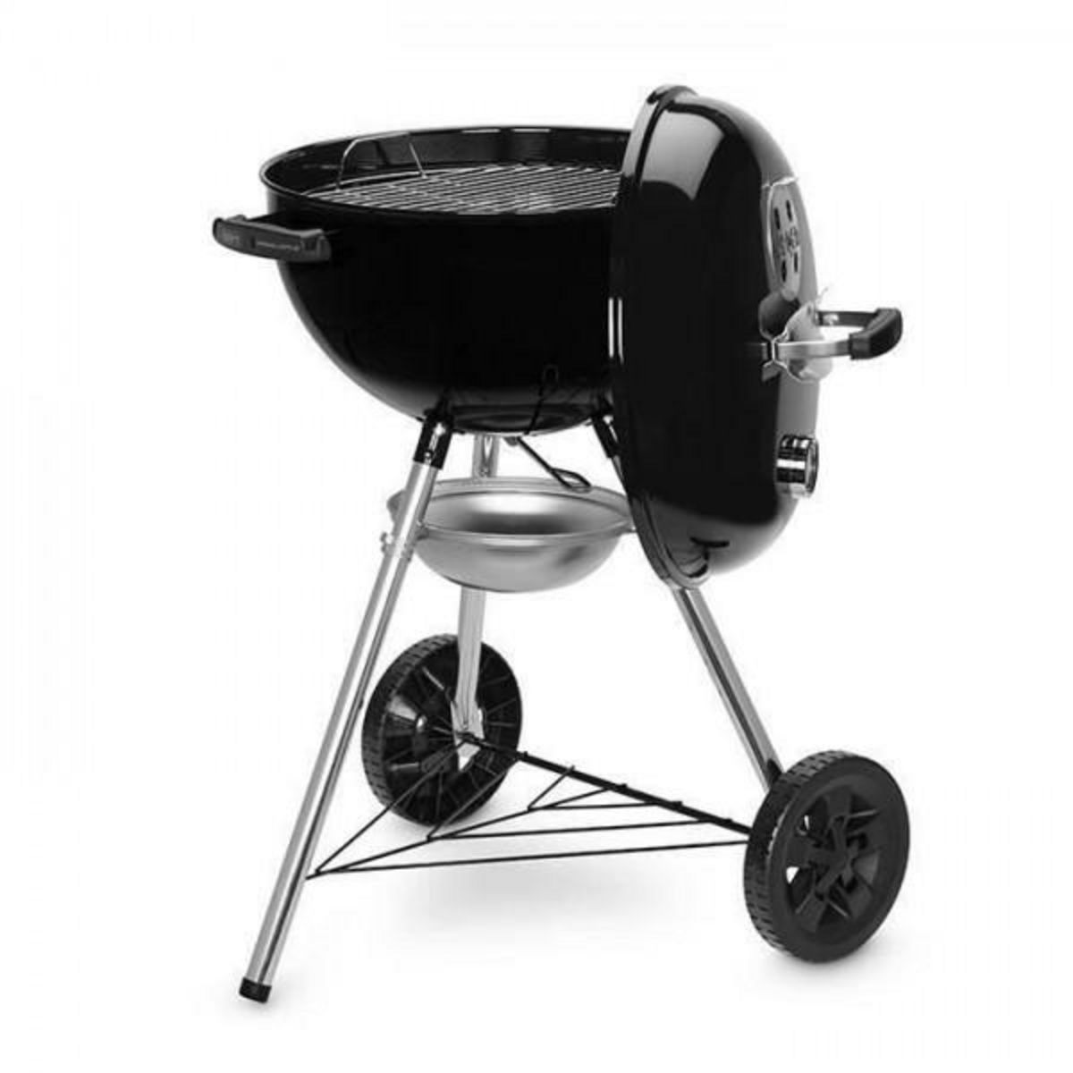 AAAAA Barbecue a charbon WEBER Original Kettle E-4710 - Acier émailé - Diametre 47cm - Thermometre intégré au couvercle - Systeme