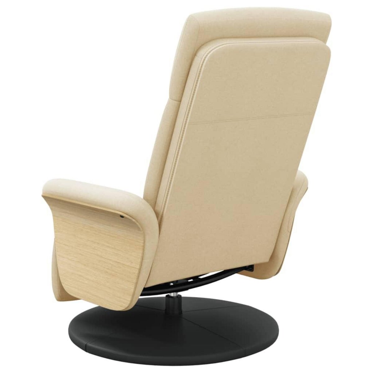 VIDAXL Fauteuil inclinable avec repose-pied creme tissu