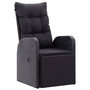 Voir la diapositive 4 : VIDAXL Ensemble a manger de jardin 11 pcs coussins noir resine tressee