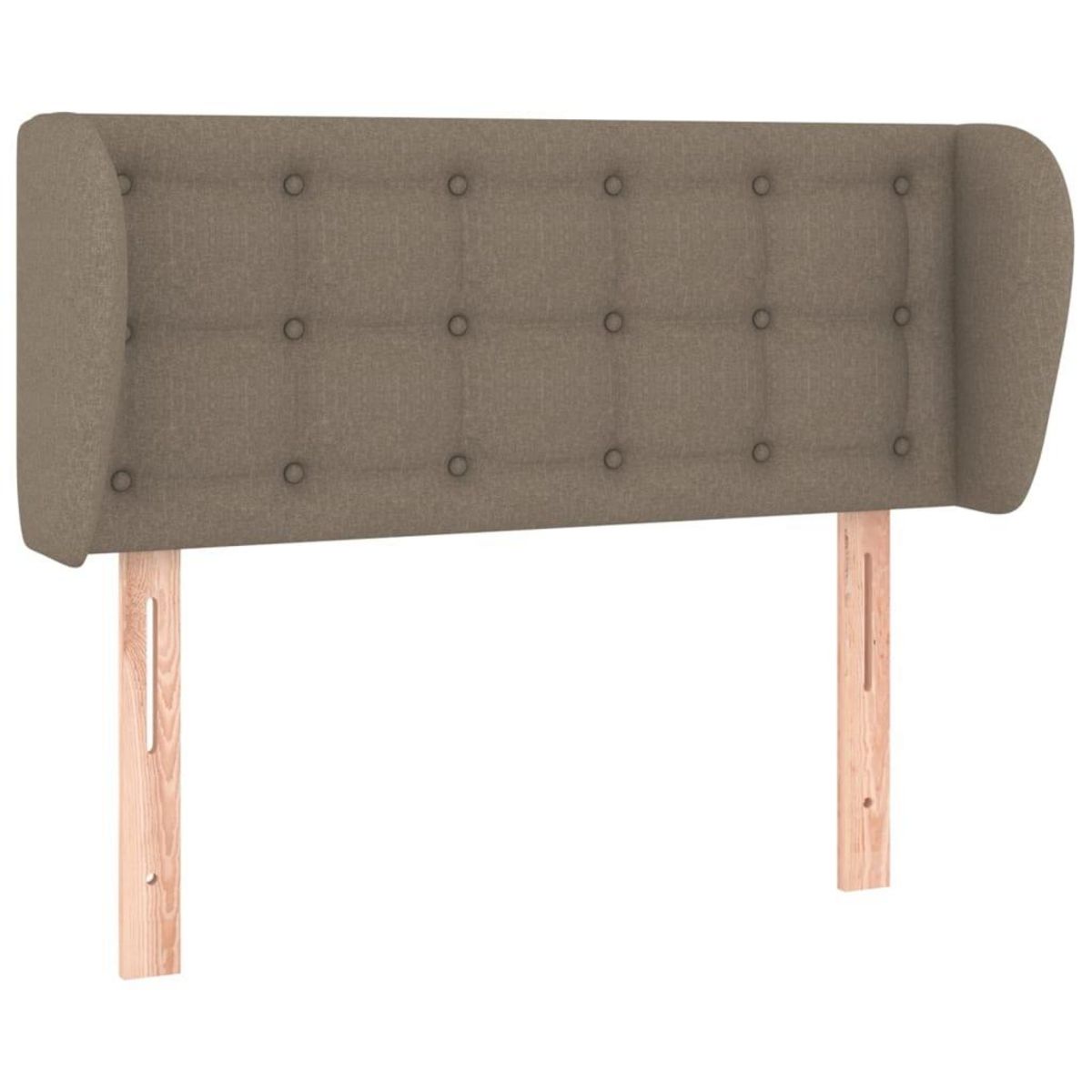 VIDAXL Tete de lit avec oreilles Taupe 103x23x78/88 cm Tissu