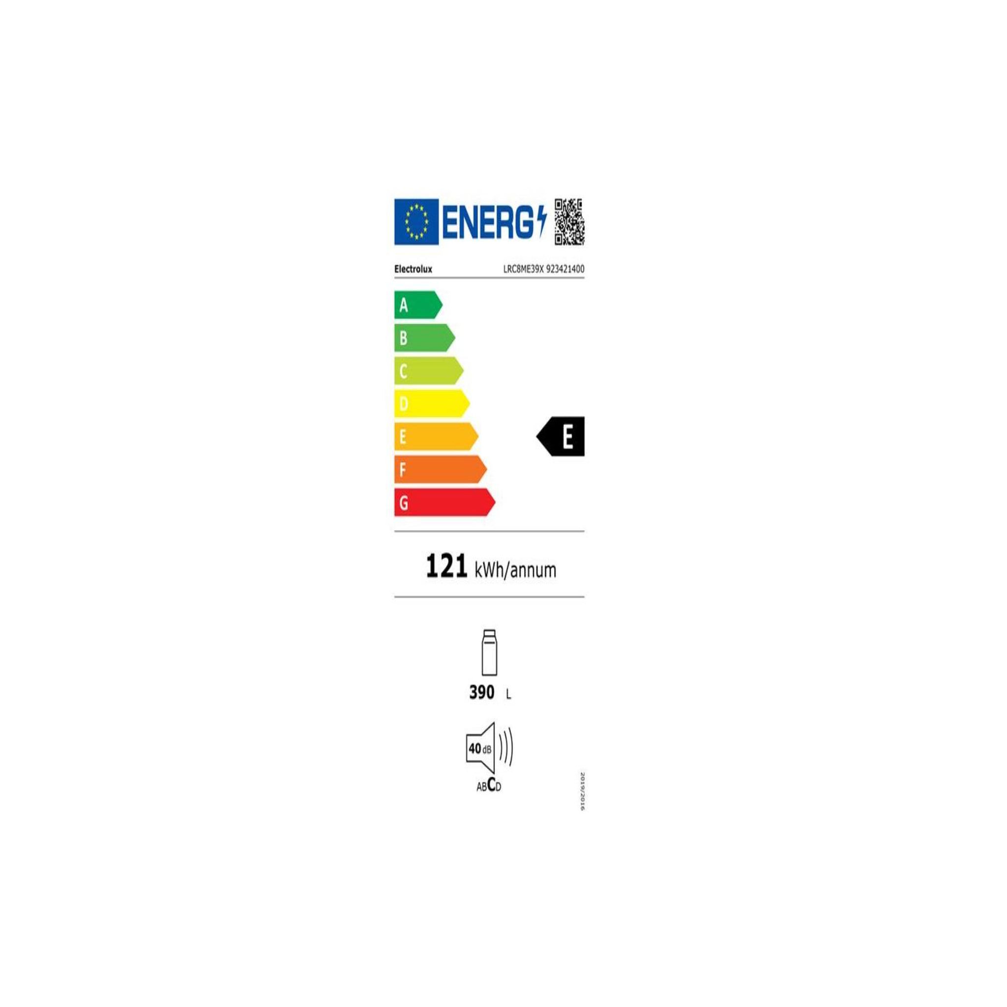 Voir la diapositive 2 : ELECTROLUX Réfrigérateur 1 porte 60cm 390l - lrc8me39x