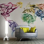 Paris Prix Papier Peint  Dancing Smoke Trails II  450x270cm
