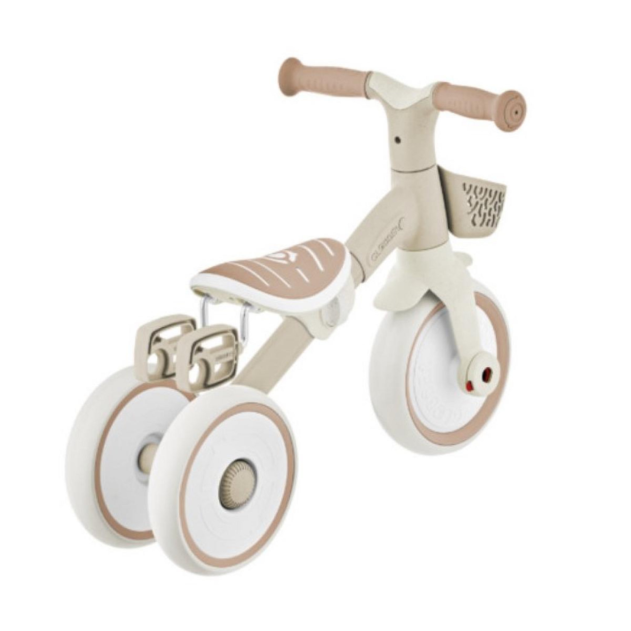 Voir la diapositive 3 : Globber Tricycle 2 en 1 Eco-Logic Beige/Taupe