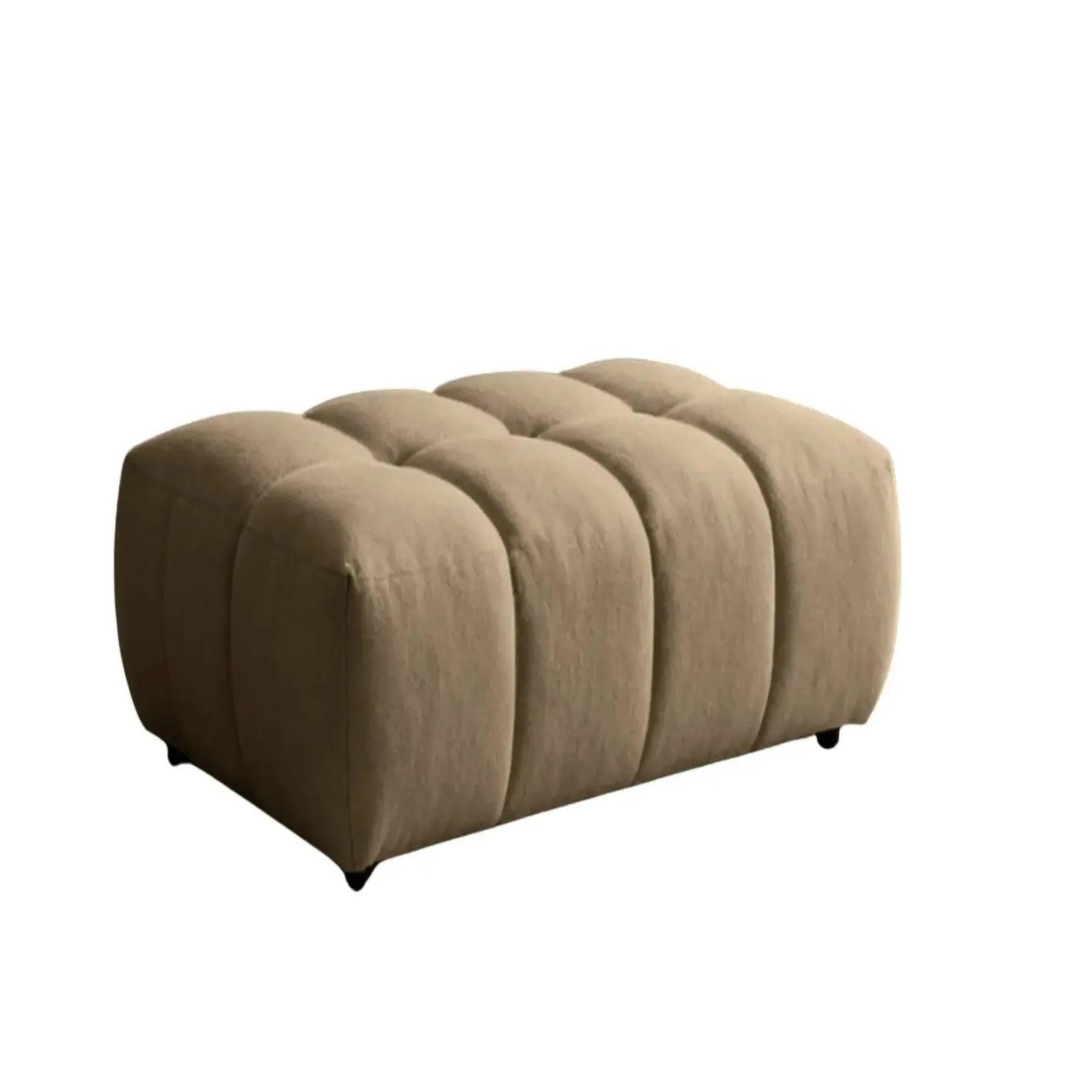 Voir la diapositive 1 : CASANOVA PARIS Alexia - pouf tissu bouclette