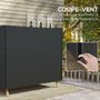 Voir la diapositive 6 : OUTSUNNY Housse de protection balancelle de jardin 3 places - imperméable, anti-UV, zip - dim. 2,20L x 1,25l x 1,72H m - noir