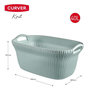 Voir la diapositive 3 : CURVER Curver Panier a linge Knit 40 L Bleu clair