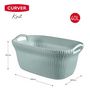 Voir la diapositive 3 : CURVER Curver Panier a linge Knit 40 L Bleu clair