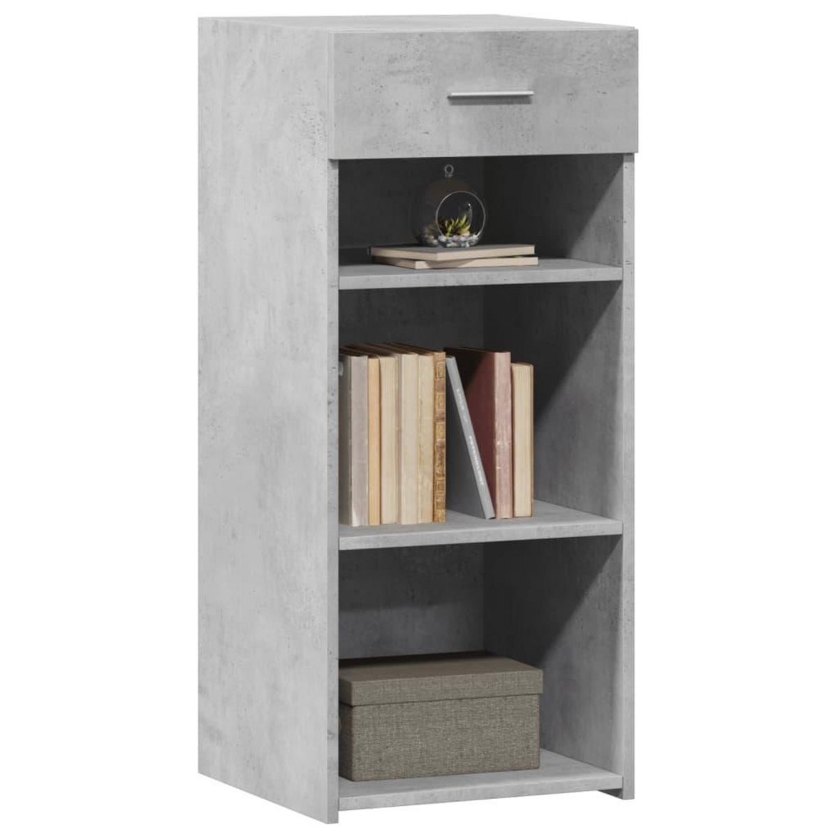 VIDAXL Buffet gris beton 40x42,5x93 cm bois d'ingenierie