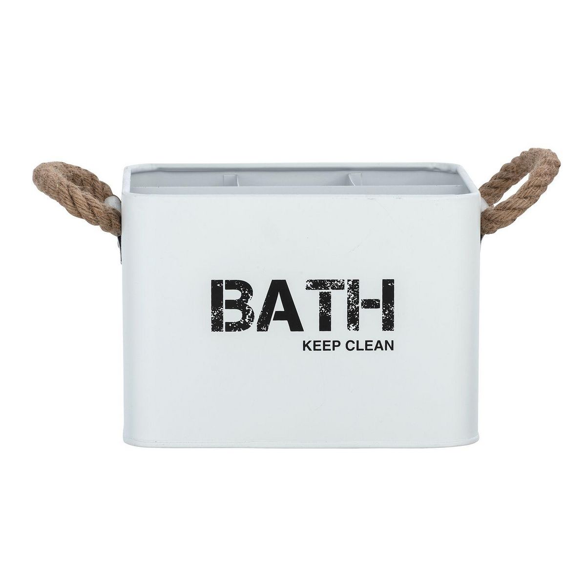 Wenko Boîte de rangement compartimentée salle de bain Gara - L. 19 x H. 12 cm