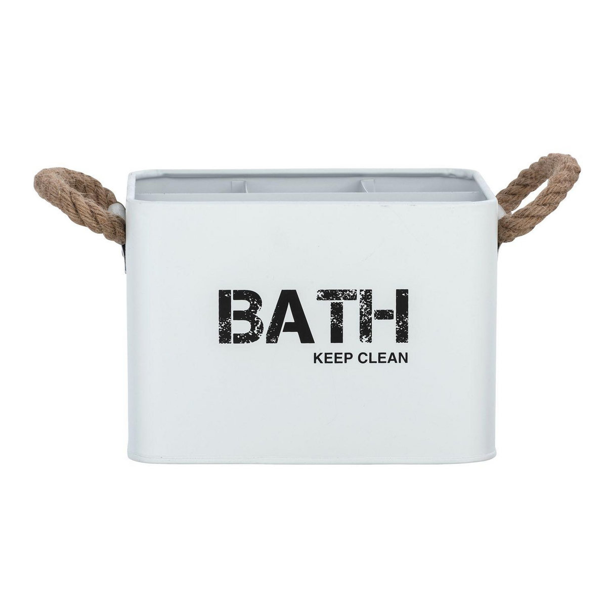 Wenko Boîte de rangement compartimentée salle de bain Gara - L. 19 x H. 12 cm