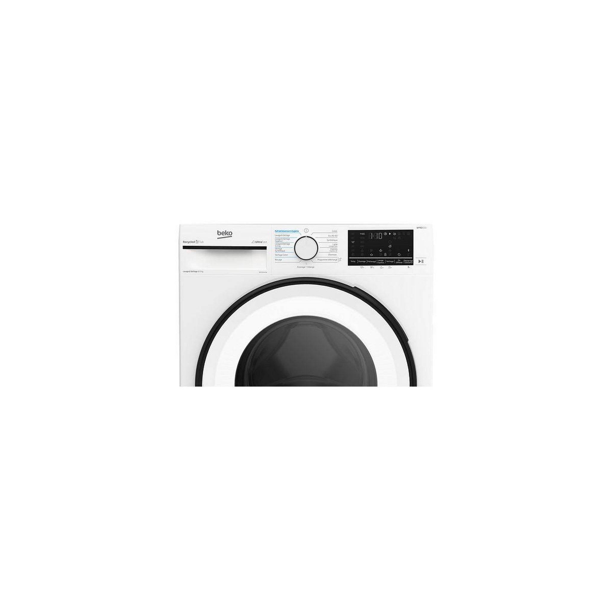 Voir la diapositive 5 : Beko Lave linge séchant hublot B3D58545W