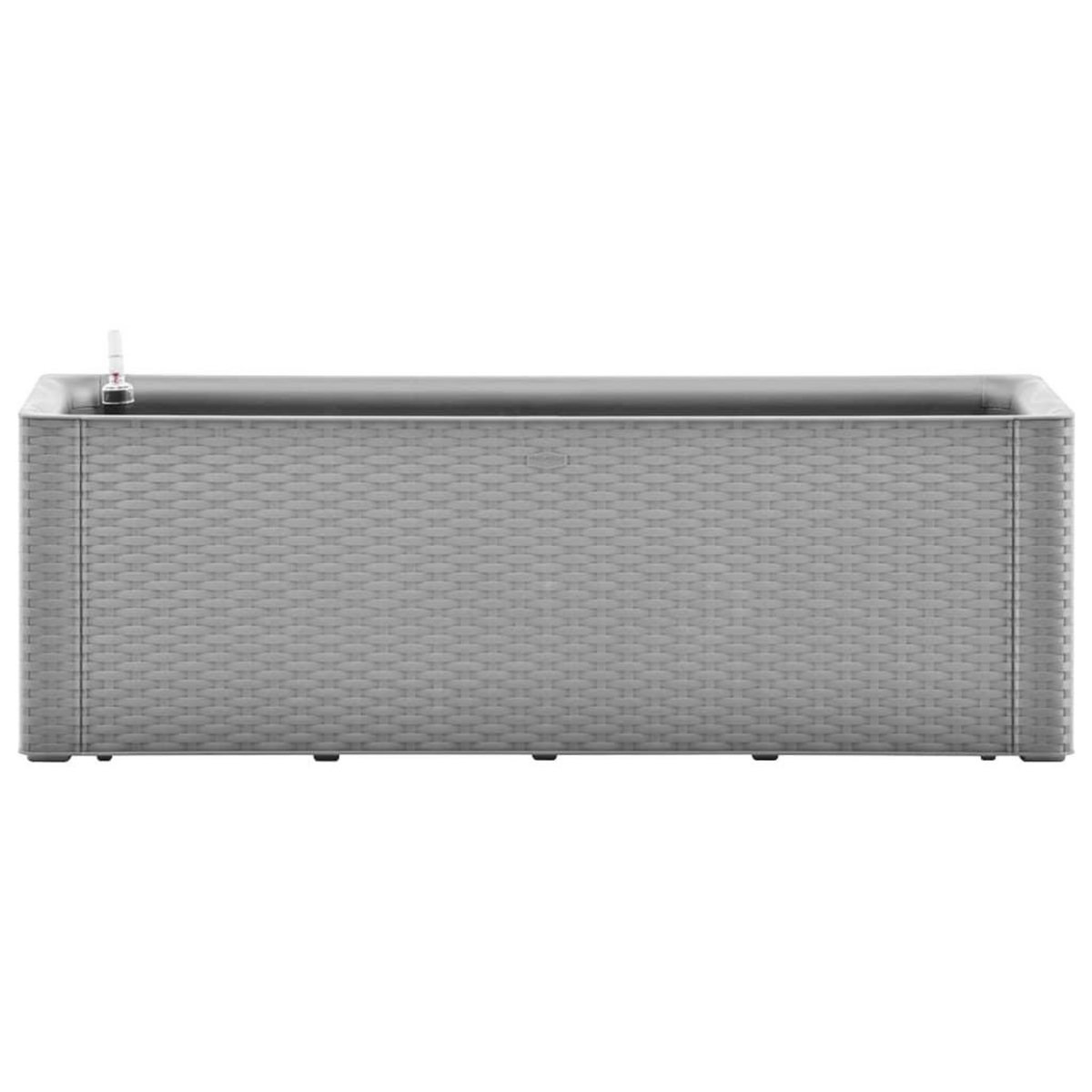VIDAXL Lit sureleve de jardin avec systeme d'arrosage Gris 100x43x33cm