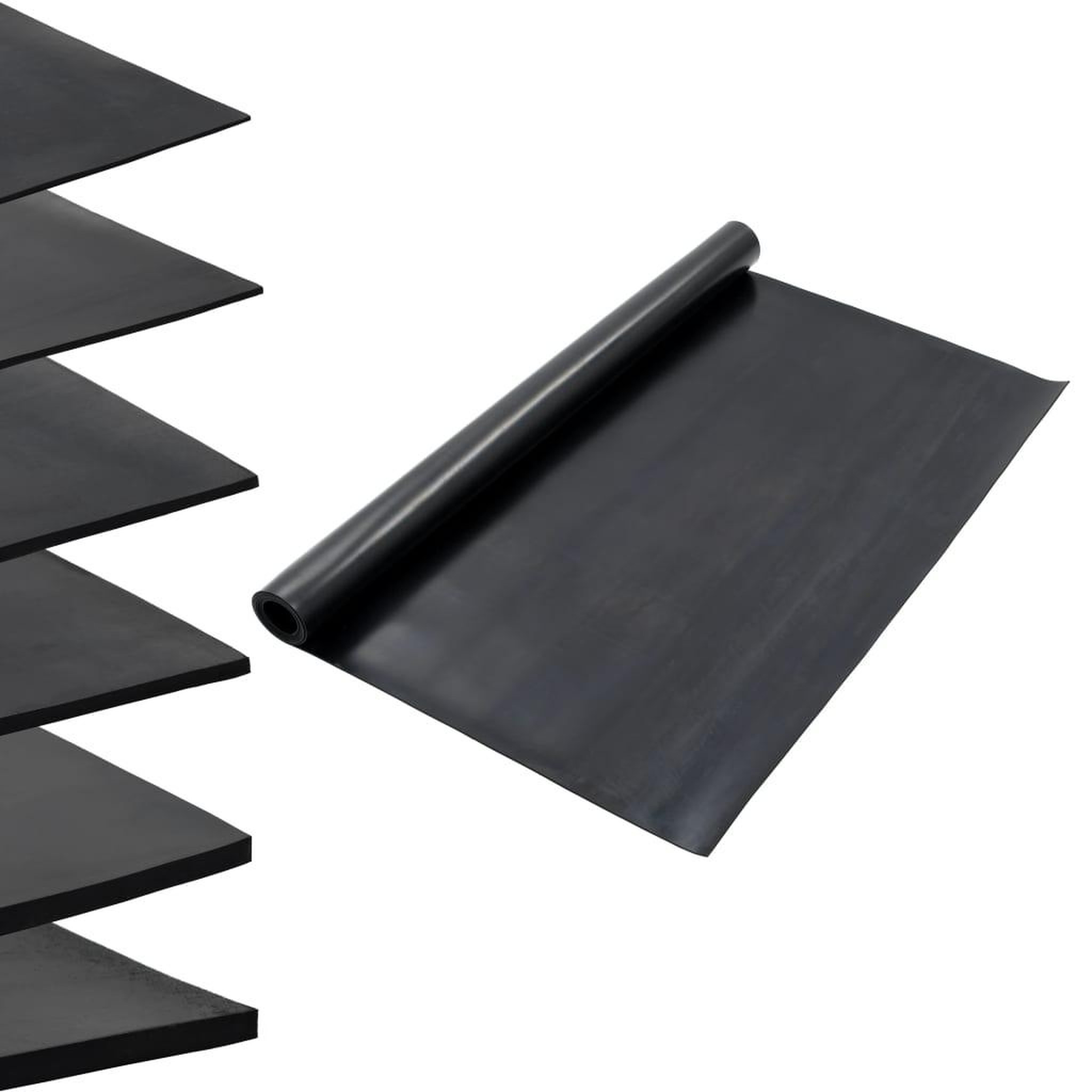 Voir la diapositive 1 : VIDAXL Tapis en caoutchouc antiderapant 1,2x2 m 3 mm Lisse