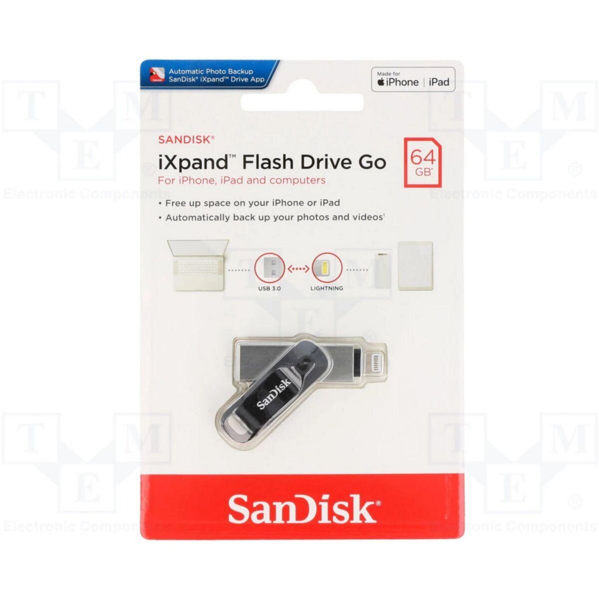 SANDISK Clé USB iPhone 64go iXpand Flash Drive lightning + USB