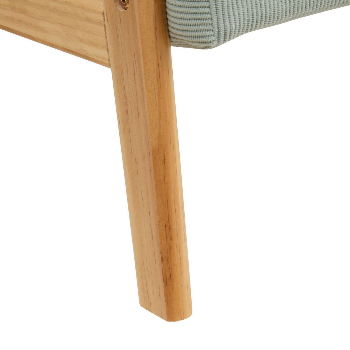 ATMOSPHERA Fauteuil enfant en velours côtelé BASILE - Mer