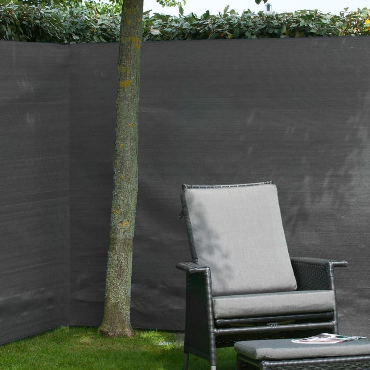 NATURE Nature Brise-vue de jardin PE 1 x 3 m Anthracite