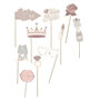 Voir la diapositive 1 : Paris Prix Lot de 10 Bâtons Photo  EVJF  26cm Blanc & Rose