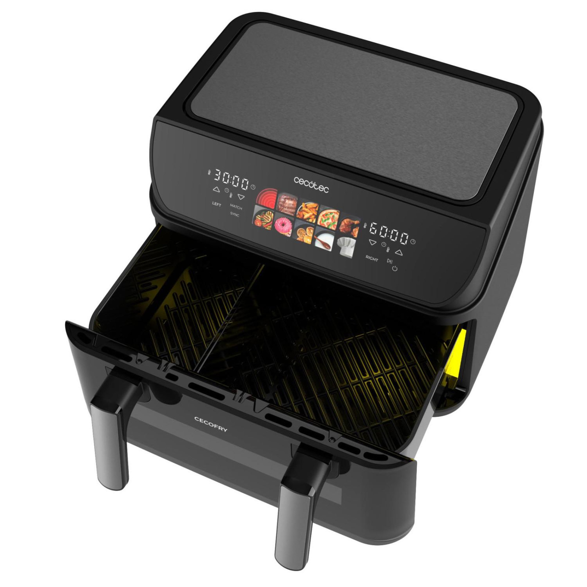 Voir la diapositive 2 : CECOTEC Cecotec friteuse à air cecofry&grill duoheat 10000 10l 2800w