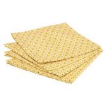 ATMOSPHERA Lot de 4 Serviettes de Table  Paty  40x40cm Ocre