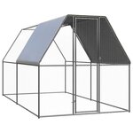 VIDAXL Poulailler d'exterieur 2x4x2 m Acier galvanise