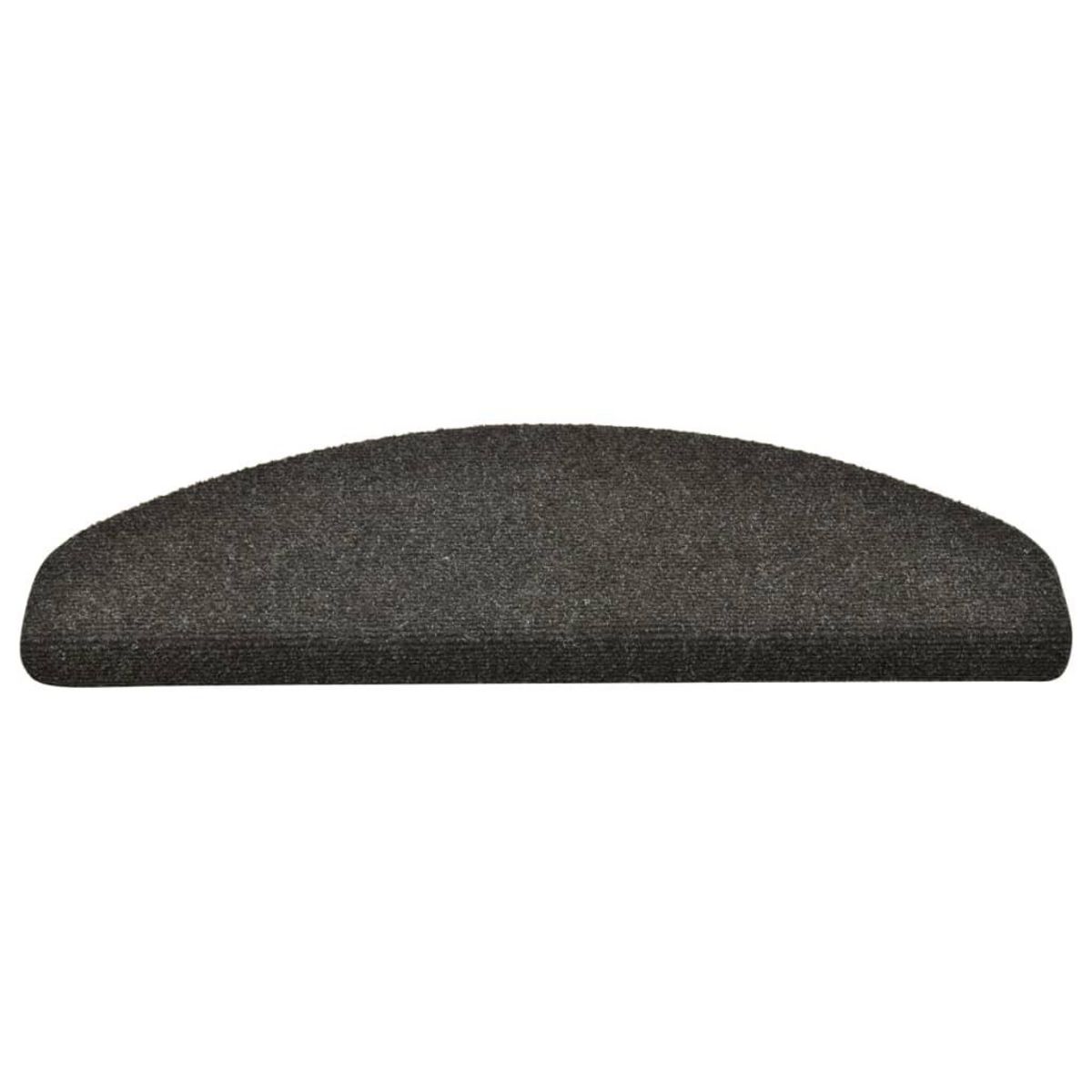 VIDAXL Tapis d'escalier autocollants 15 pcs anthracite 65x21x4 cm