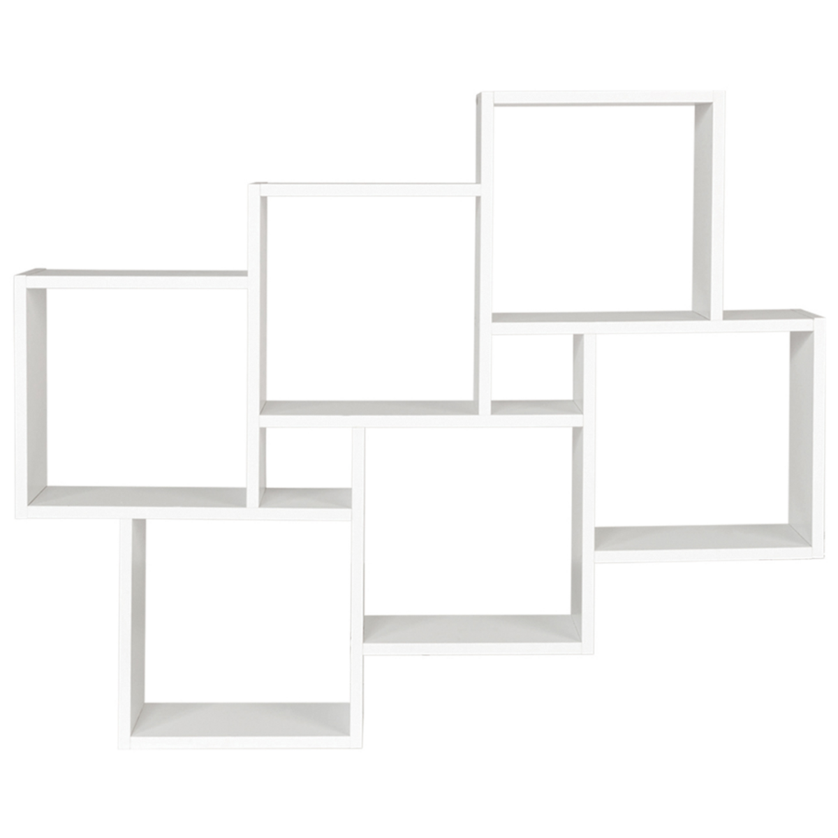 ID MARKET Etagère murale double position LUCAS blanche