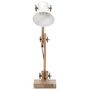 Voir la diapositive 3 : VIDAXL Lampe de bureau industrielle Blanc Rond 58x18x90 cm E27