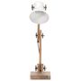 Voir la diapositive 3 : VIDAXL Lampe de bureau industrielle Blanc Rond 58x18x90 cm E27