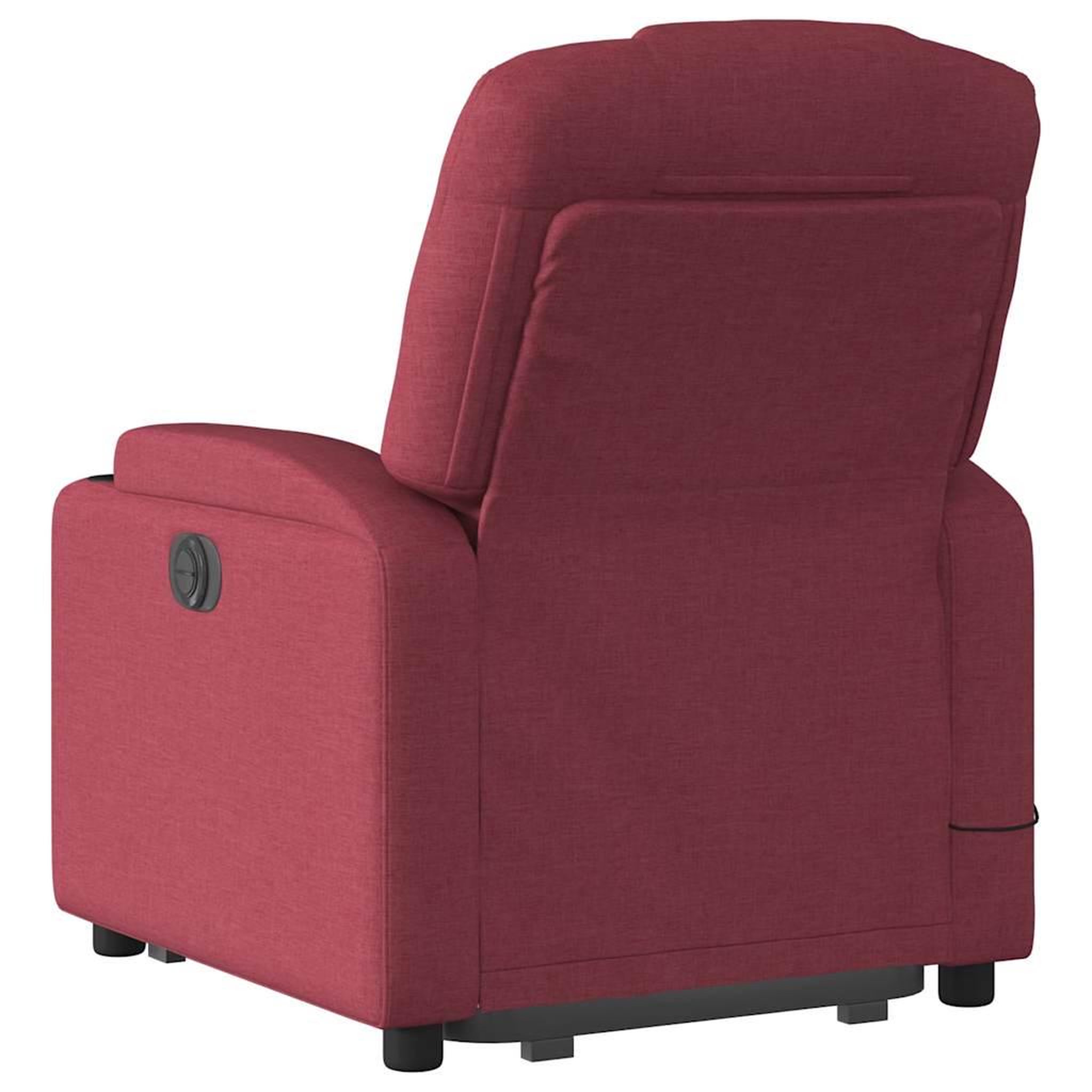 Voir la diapositive 5 : VIDAXL Fauteuil inclinable de massage Rouge bordeaux Tissu