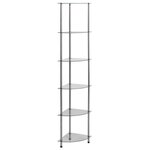 VIDAXL Etagere a 6 niveaux Transparent 30x30x160 cm Verre trempe