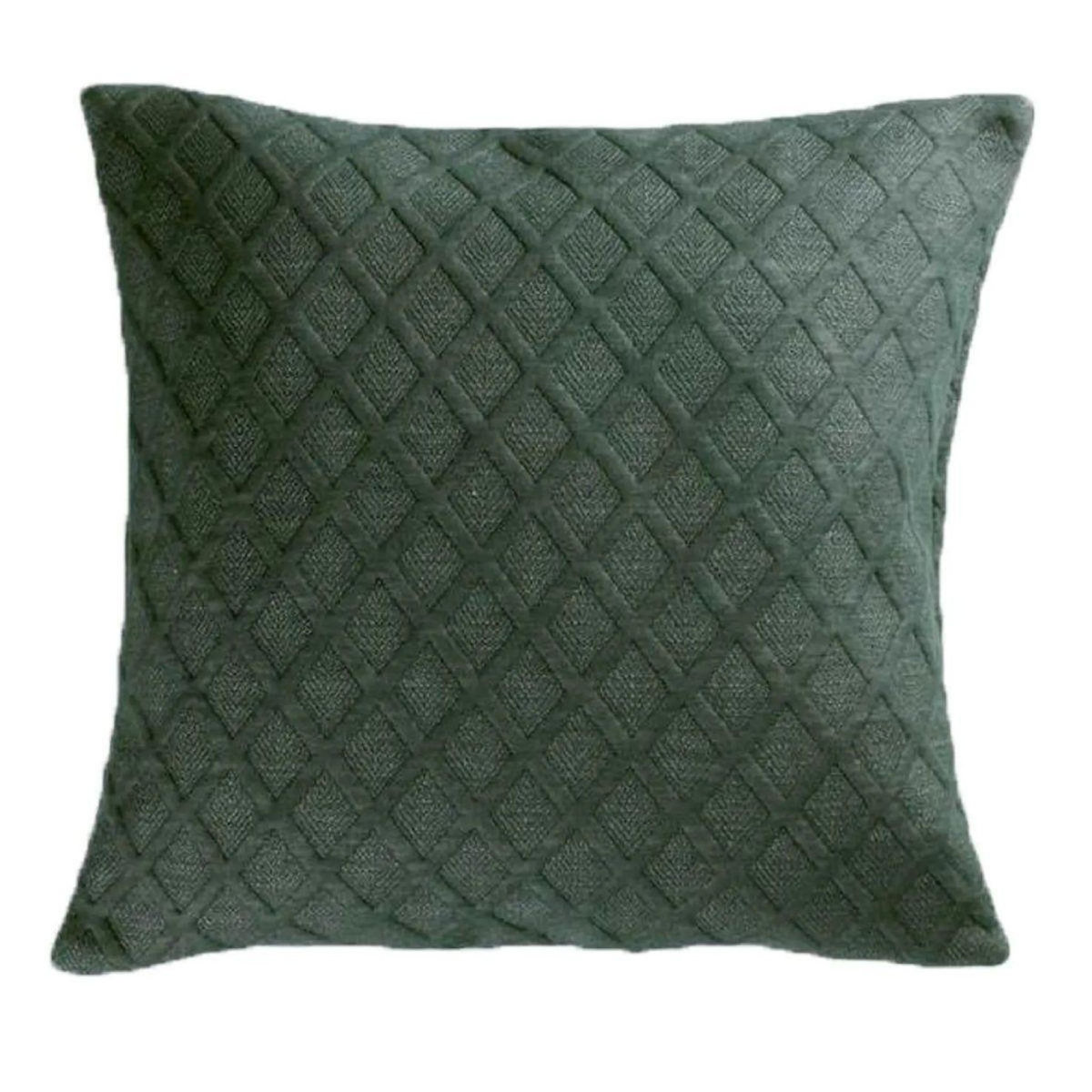 Paris Prix Housse de Coussin Jersey  Maora  40x40cm Vert