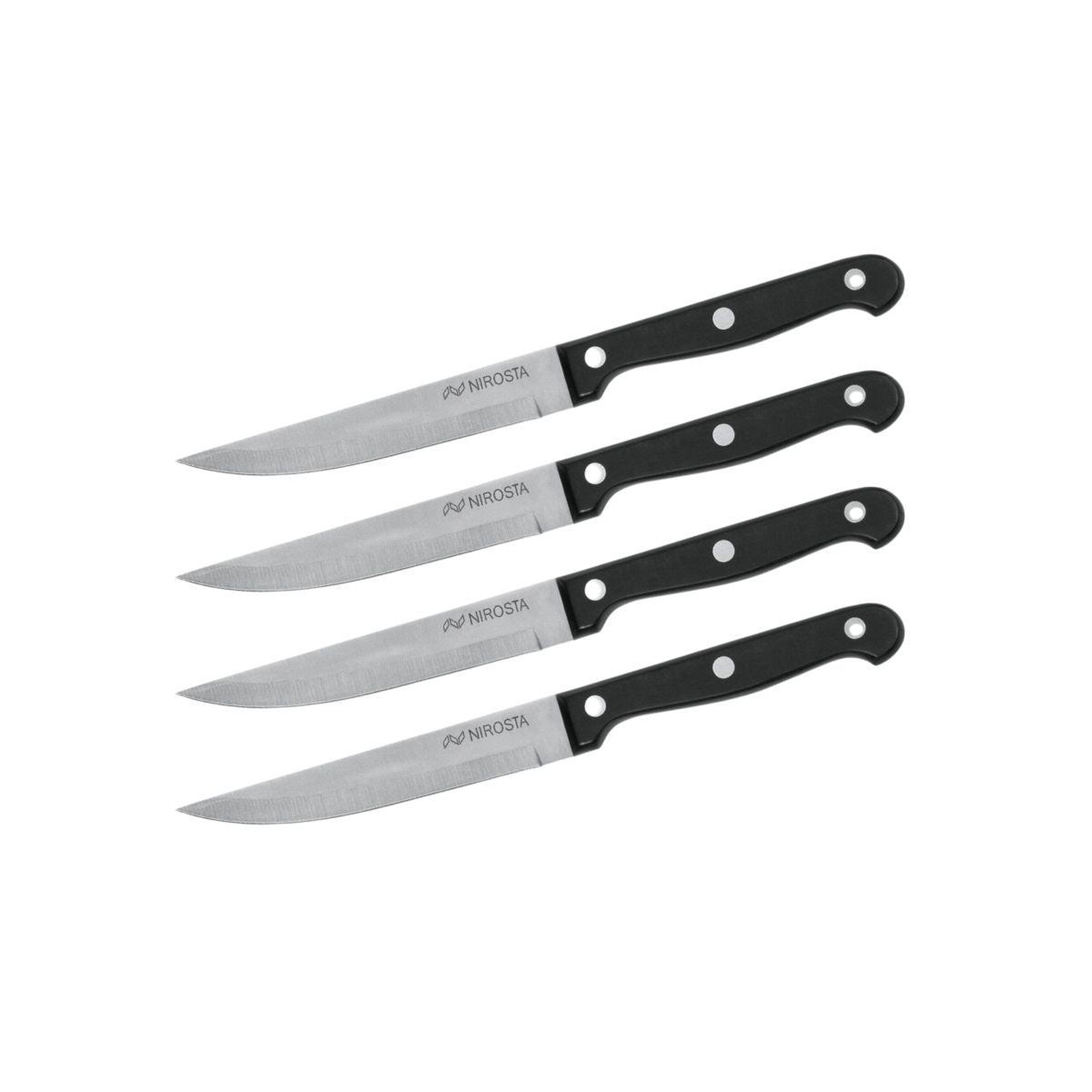 NIROSTA Lot de 4 couteaux à steak nirosta mega 21 cm