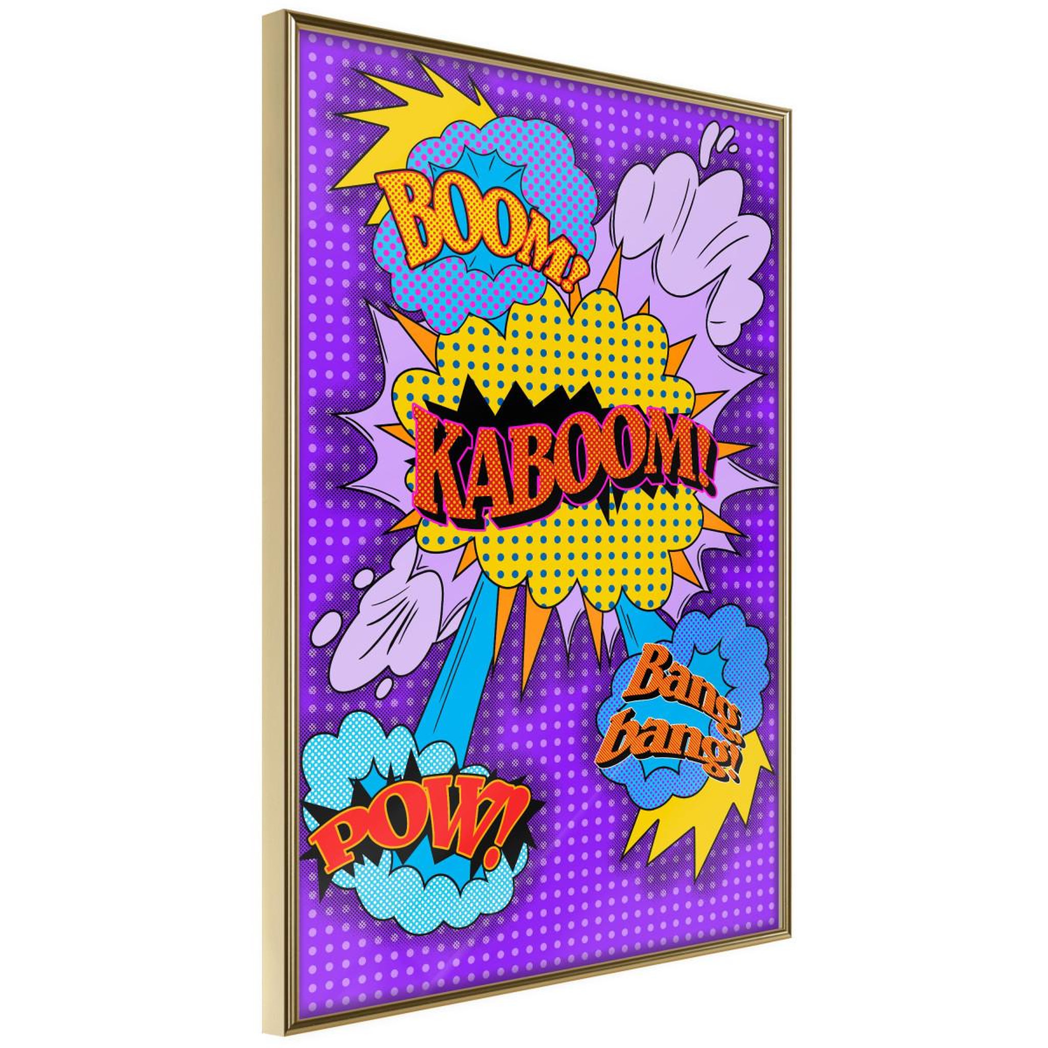Paris Prix Affiche murale encadrée  kaboom boom pow