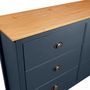 Voir la diapositive 4 : VIDAXL Buffet Hill Gris 125x40x80 cm Bois de pin solide
