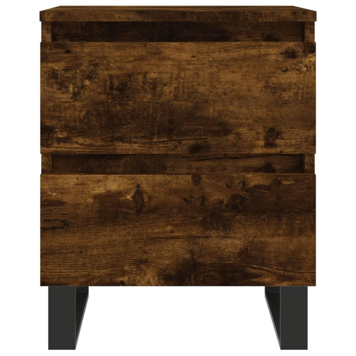 VIDAXL Tables de chevet 2 pcs chene fume 40x35x50 cm bois ingenierie