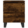 Voir la diapositive 5 : VIDAXL Tables de chevet 2 pcs chene fume 40x35x50 cm bois ingenierie