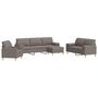 Voir la diapositive 2 : VIDAXL Ensemble de canapes 4 pcs repose-pied et coussins decoratifs