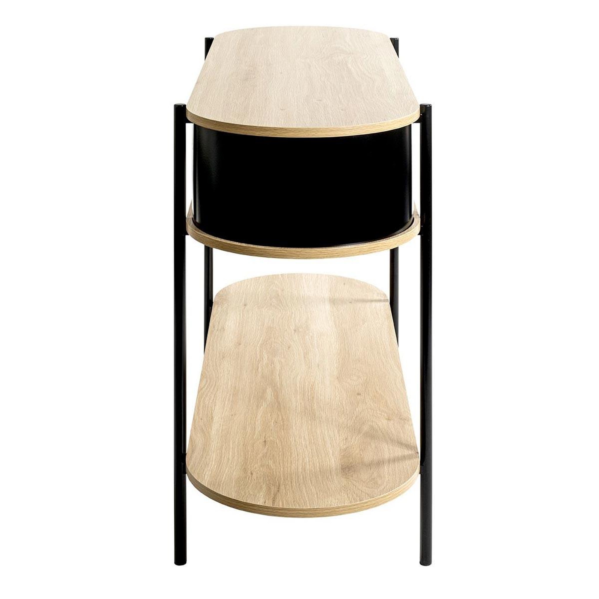 Voir la diapositive 3 : Paris Prix Console design  morphee  110cm naturel & noir