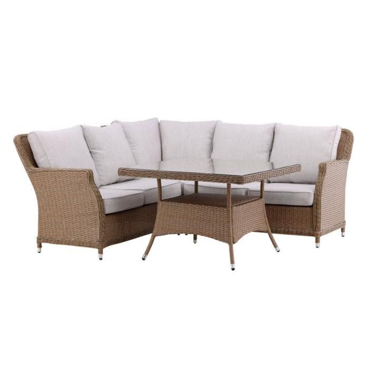 Paris Prix Salon d'Angle de Jardin  Vikelund  204cm Naturel