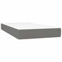 Voir la diapositive 5 : VIDAXL Sommier a lattes de lit avec matelas Gris fonce 200x200cm Tissu