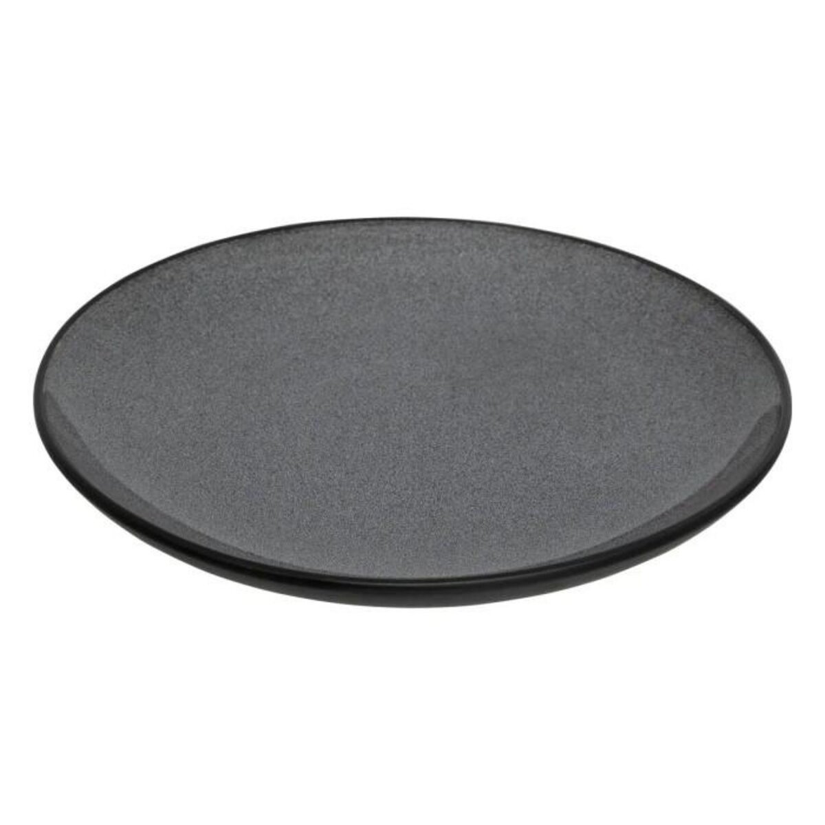 SECRET DE GOURMET Lot de 6 Assiettes Plates  Diane  27cm Gris Foncé