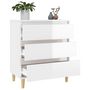 Voir la diapositive 5 : VIDAXL Buffet Blanc brillant 60x35x70 cm Bois d'ingenierie