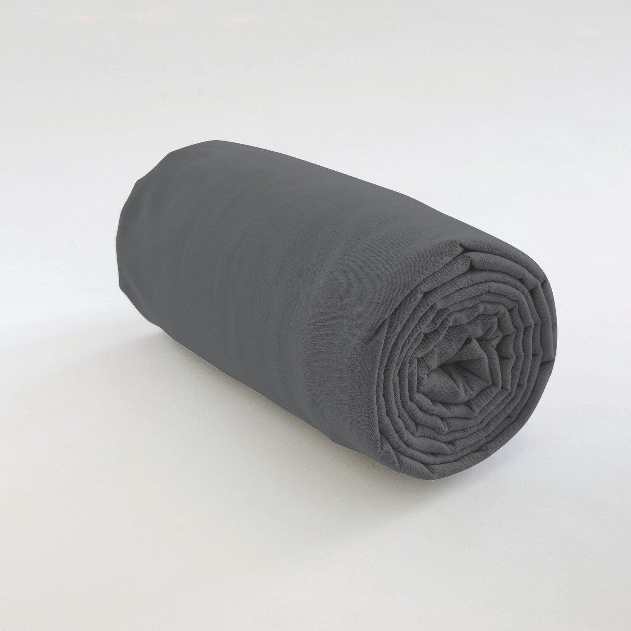 Voir la diapositive 3 : Les Ateliers du Linge Drap housse 100% coton 115g 57fils
