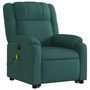 Voir la diapositive 4 : VIDAXL Fauteuil inclinable de massage electrique Vert fonce Tissu