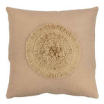 Paris Prix Coussin Carré Déco  Soleil  43x43cm Beige